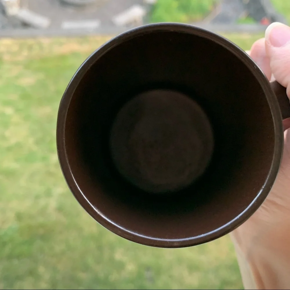 Vintage Brown Floral Mug / Coffee Tea Cup